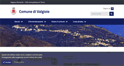 Desktop Screenshot of comune.valgioie.to.it